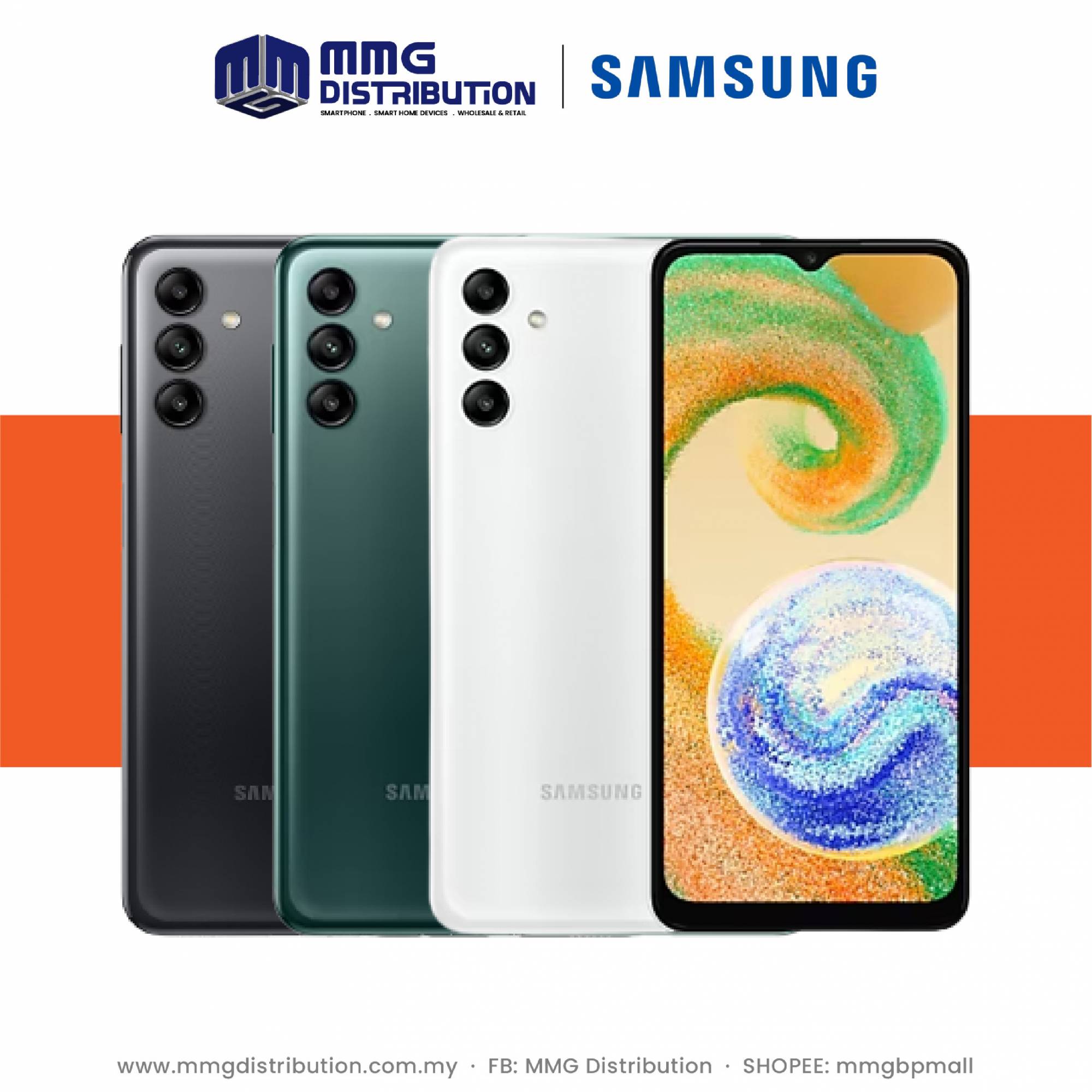 Samsung Galaxy A04S (4+64GB / 4+128GB) Original Samsung Malaysia Set